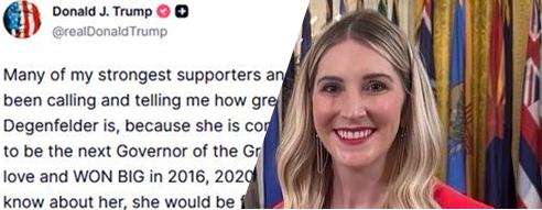 Megan Degenfelder has President Trump's Endorsement for Governor