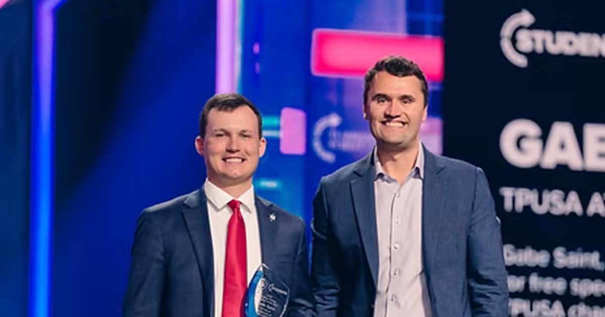 Picture of Gabe Saint and Charlie Kirk