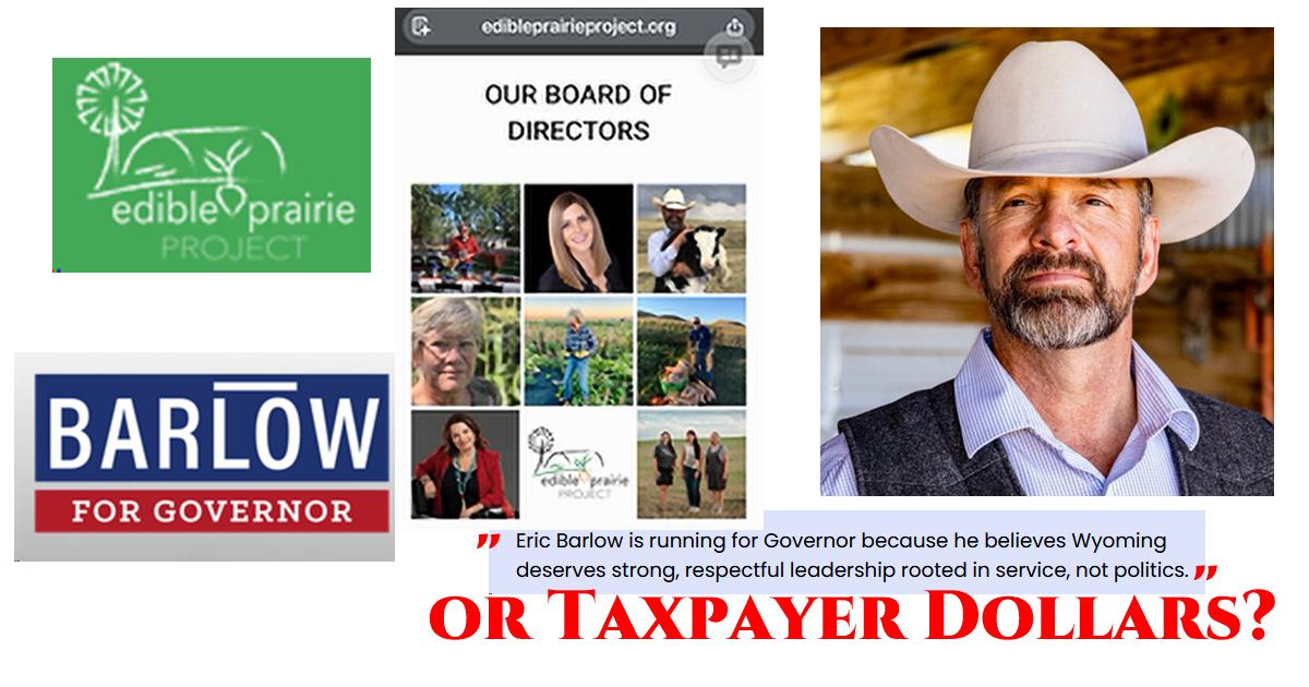 Barlow's Non-Profit bought his lamb with your money.