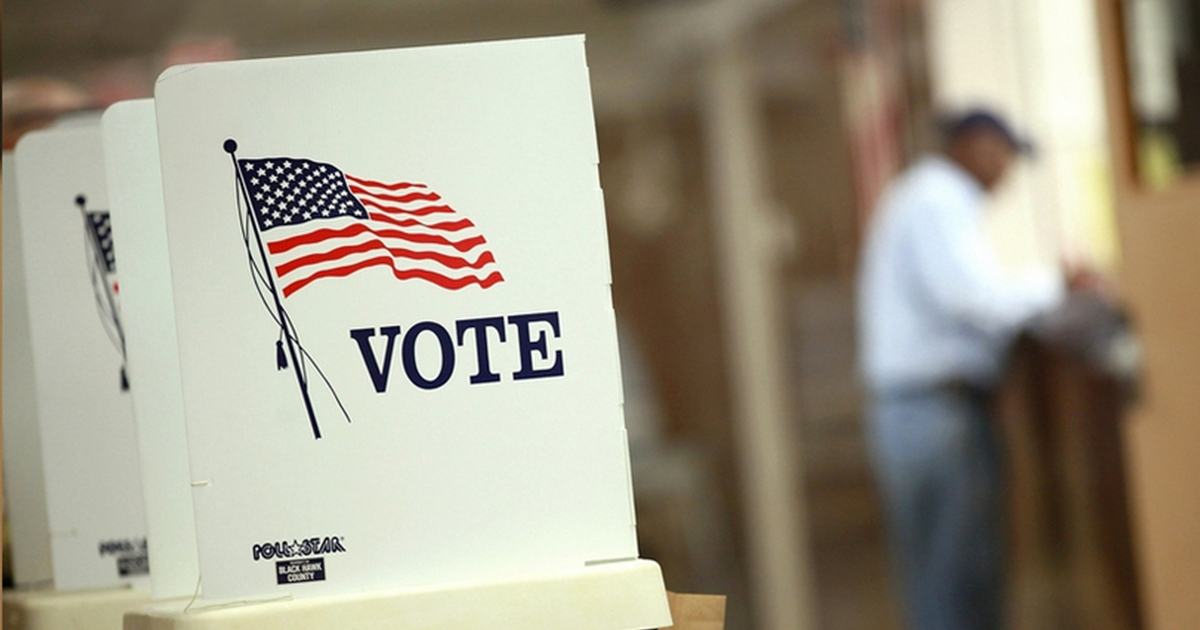 Picture of a voting booth