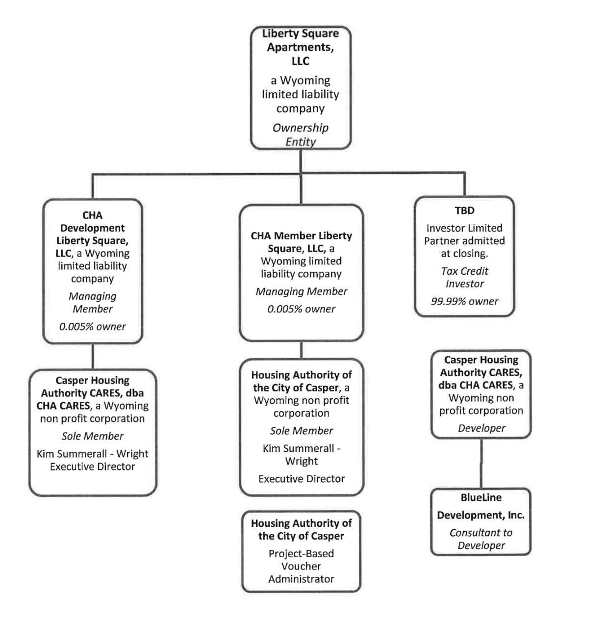 Flow chart of ownership in housing development