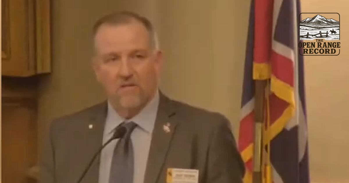 Wyoming Speaker of the House Chip Neiman Delivering his speech Feb 18, 2026