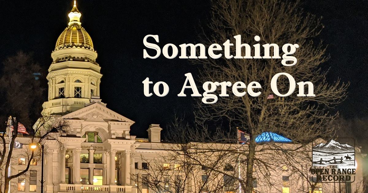 Wyoming Capitol Building at Night