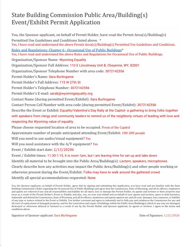 Burlingame's Permit Application