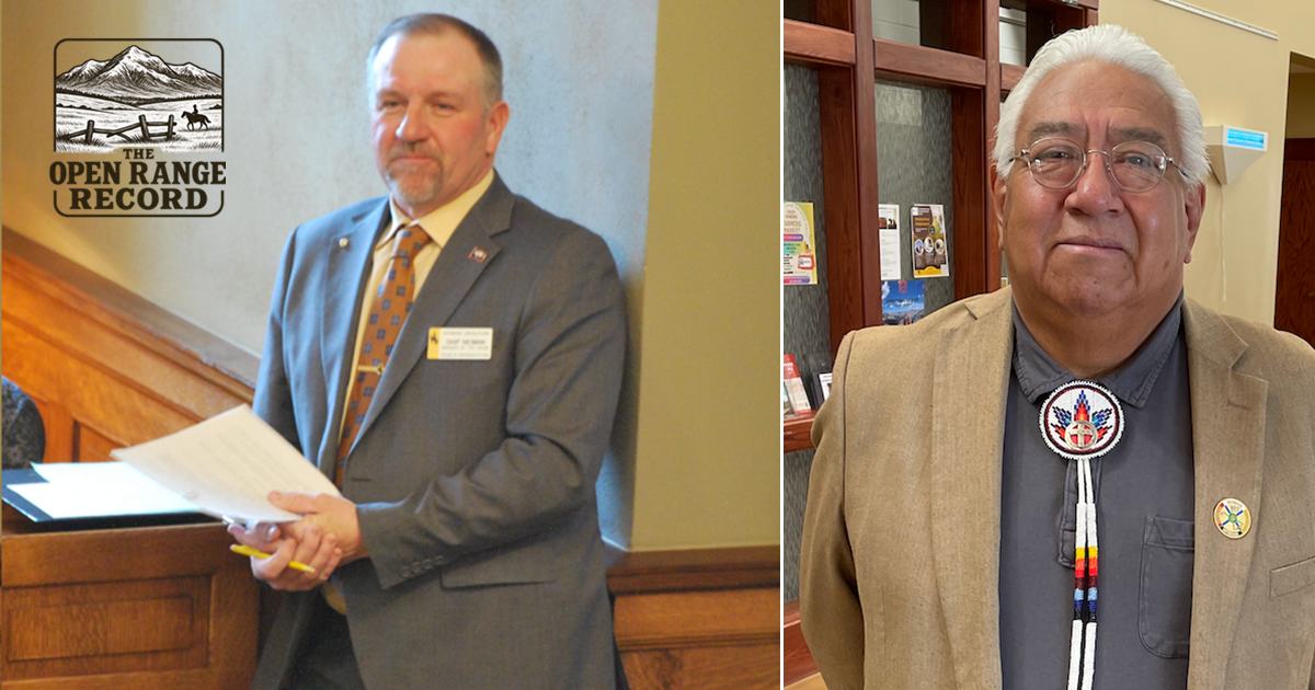 Wyoming Speaker of the House Chip Neiman and Rep Ivan Posey