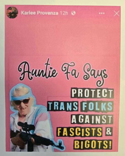 Meme posted by Rep Karlee Provenza
