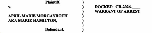 Screenshot of Morganroth's Warrant