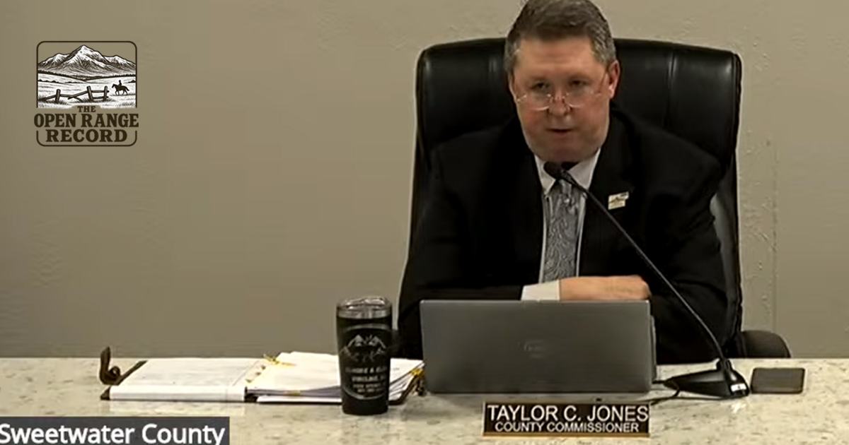 Sweetwater County Commissioner Taylor Jones