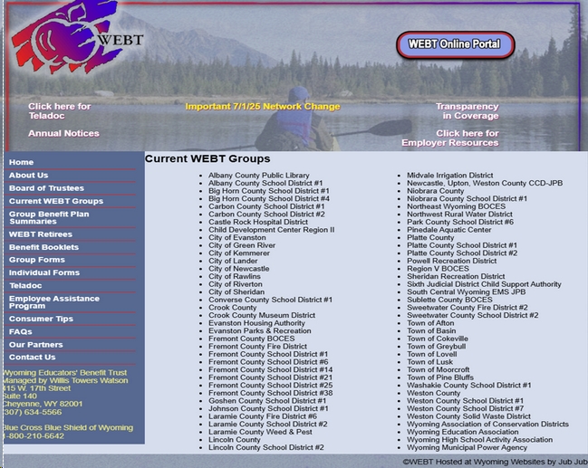 Participants of WEBT