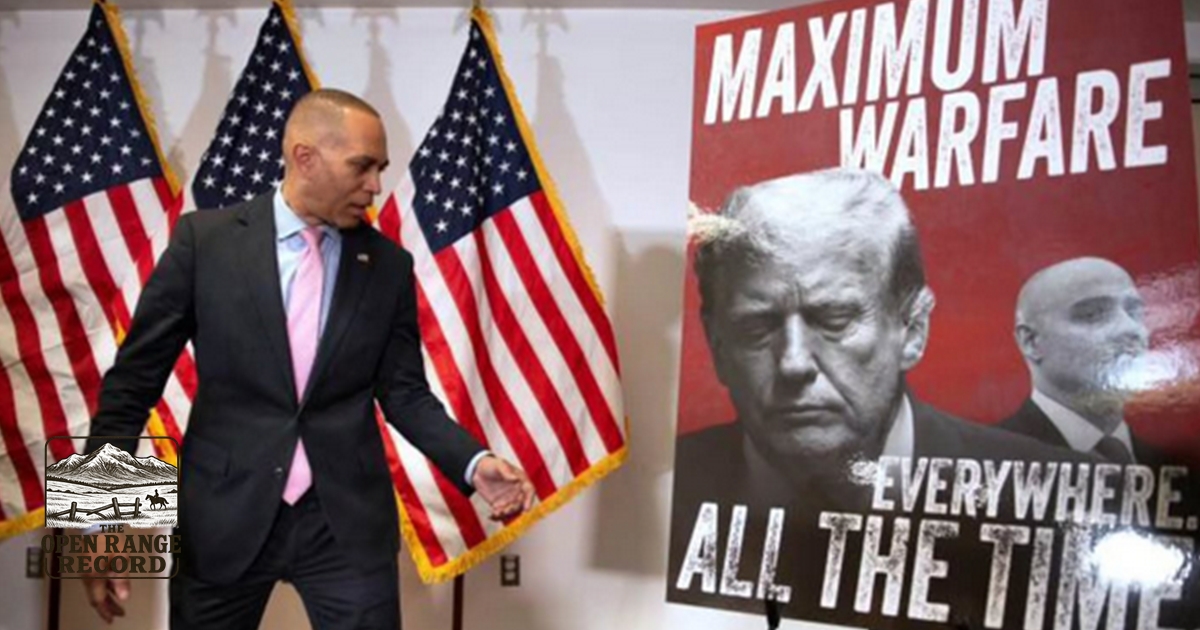 Hakeem Jeffries and his "Maximum Warfare Poster"