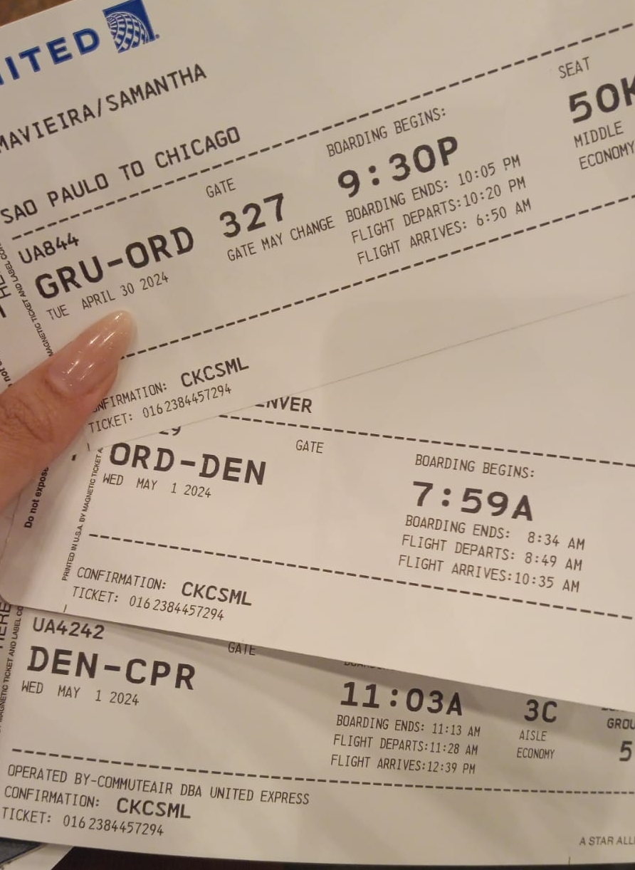 Jeske's plane tickets