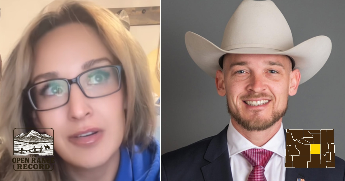 Mills Mayor Leah Juarez and Neil Jeske, candidate for House District 59