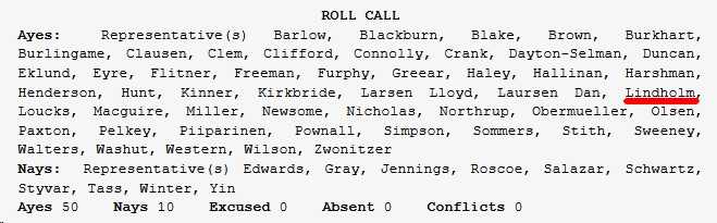 House introduction roll-call on 2020 HB0200