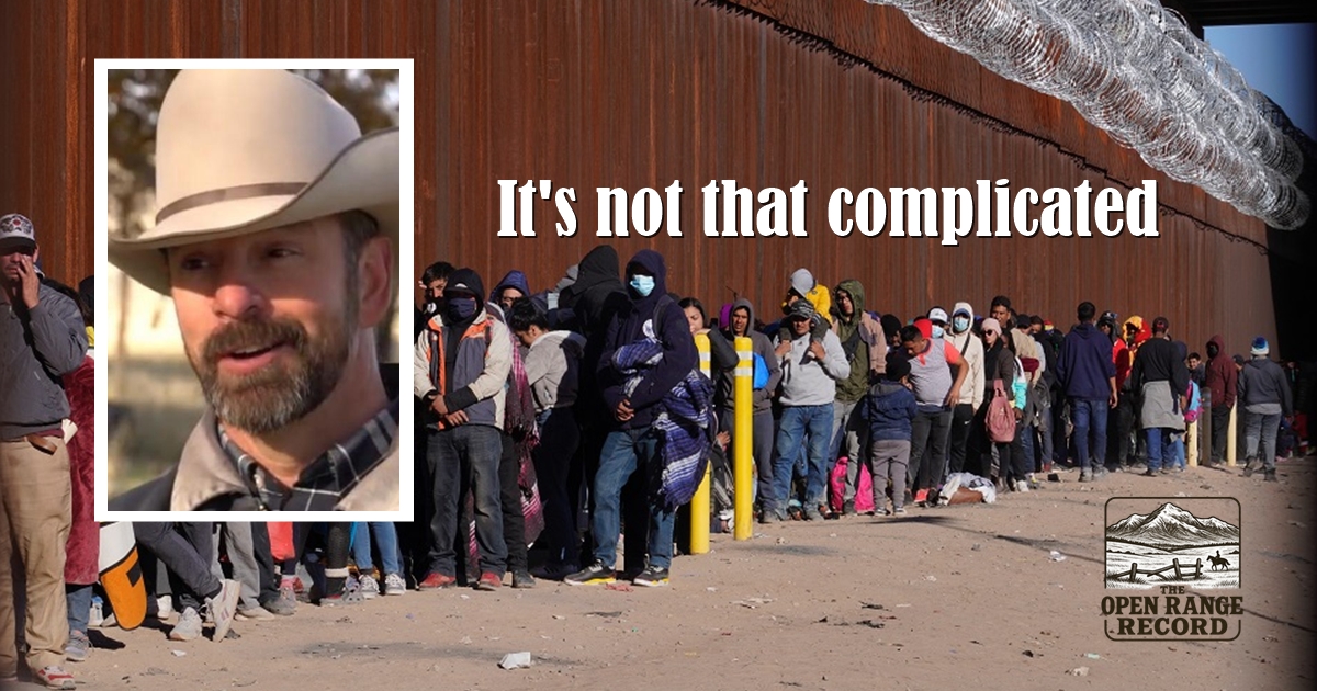 Eric Barlow and immigrants at the southern border
