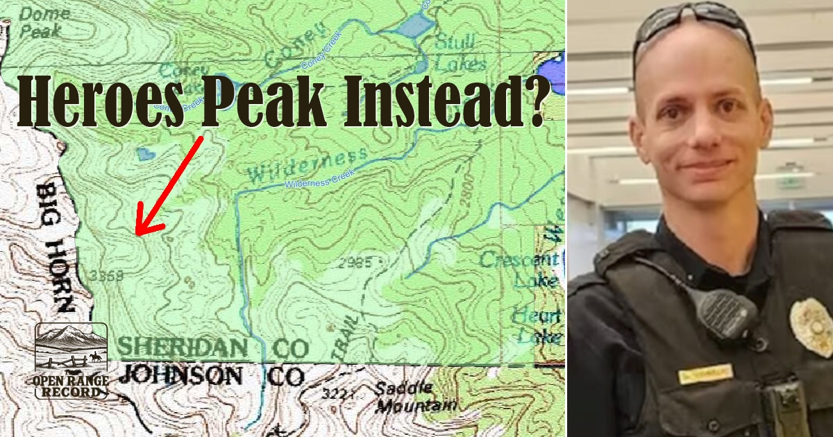 Topographic map of Sheridan County High Point and fallen Sheridan County Police SGT Nevada Krinkee