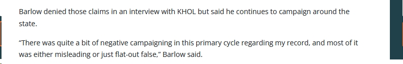 Screenshot from KHOL's Barlow interview