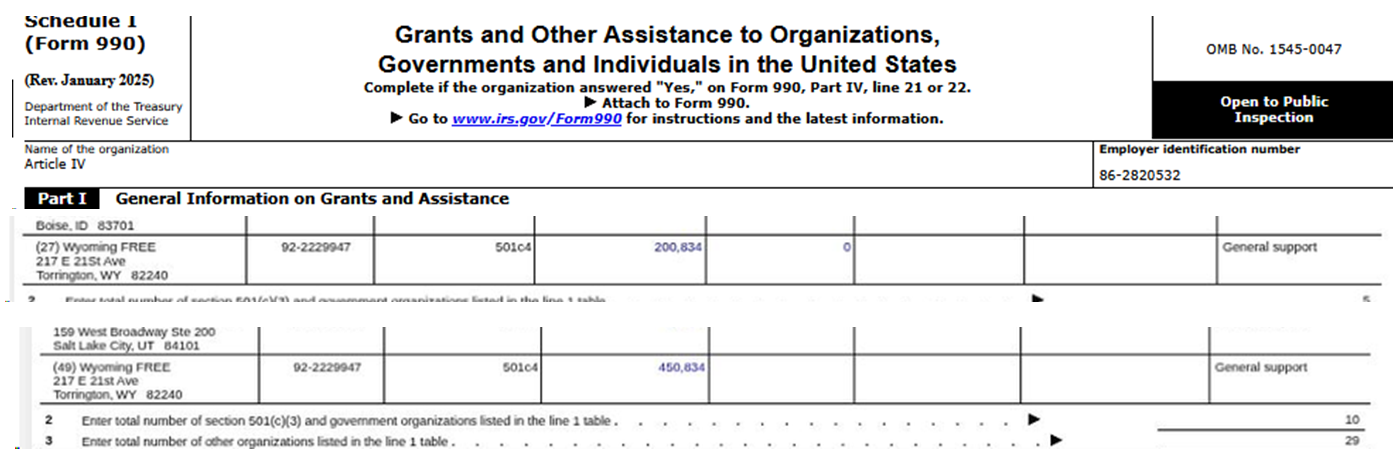 IRS 990 forms