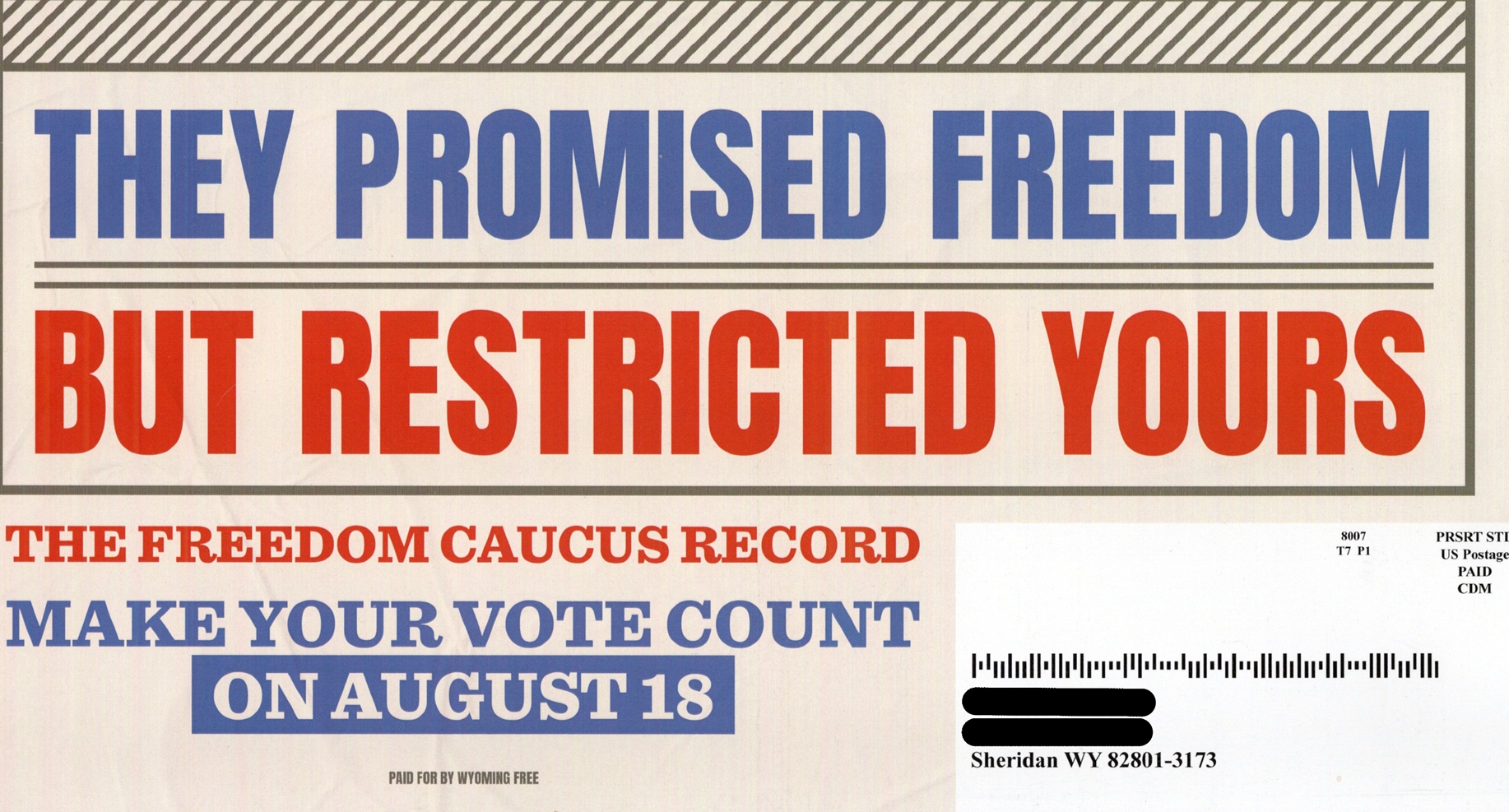 2026 Wyoming FREE mailer