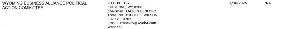 Wyoming Business Alliance PAC