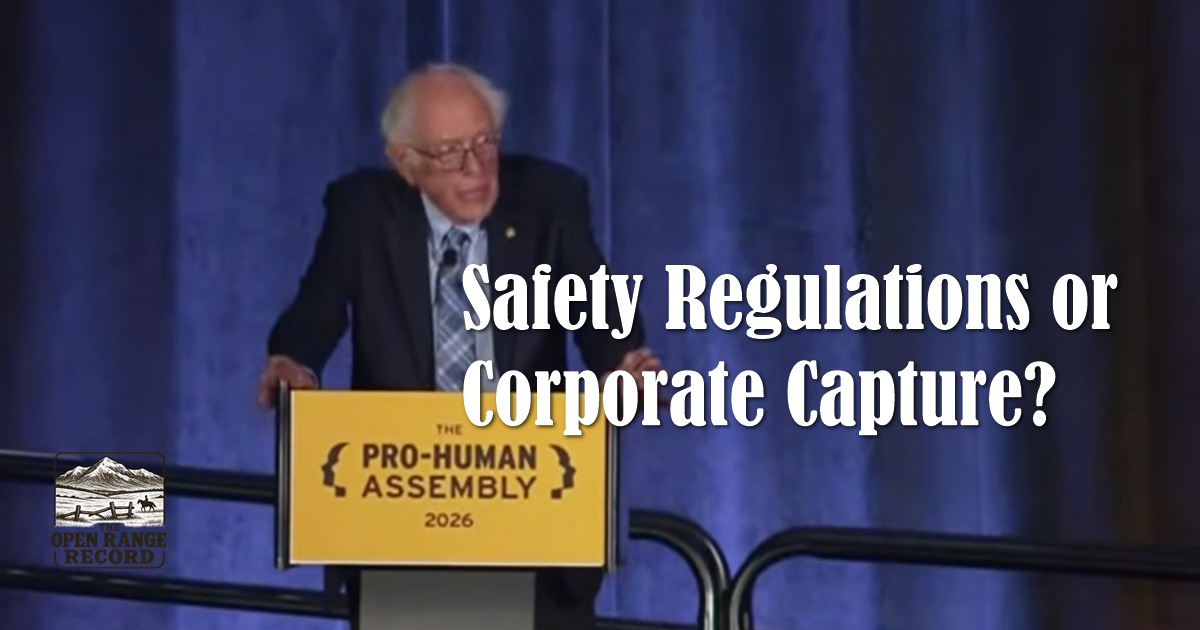 Bernie Sanders speaking of the need for regulations on AI