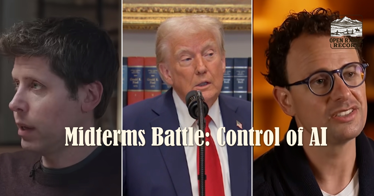 Sam Altman of OpenAI, President Trump, Dario Amodei of Anthropic