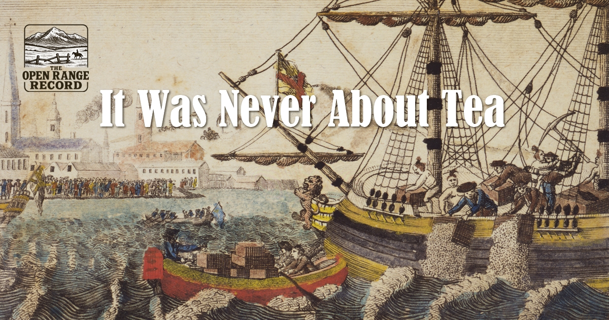 Rendering of the Boston Tea Party