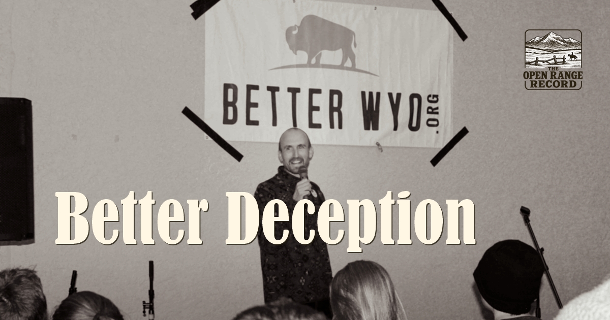 Nate Martin of Better Wyoming. Martin is also Democrat Rep Karlee Provenza's husband