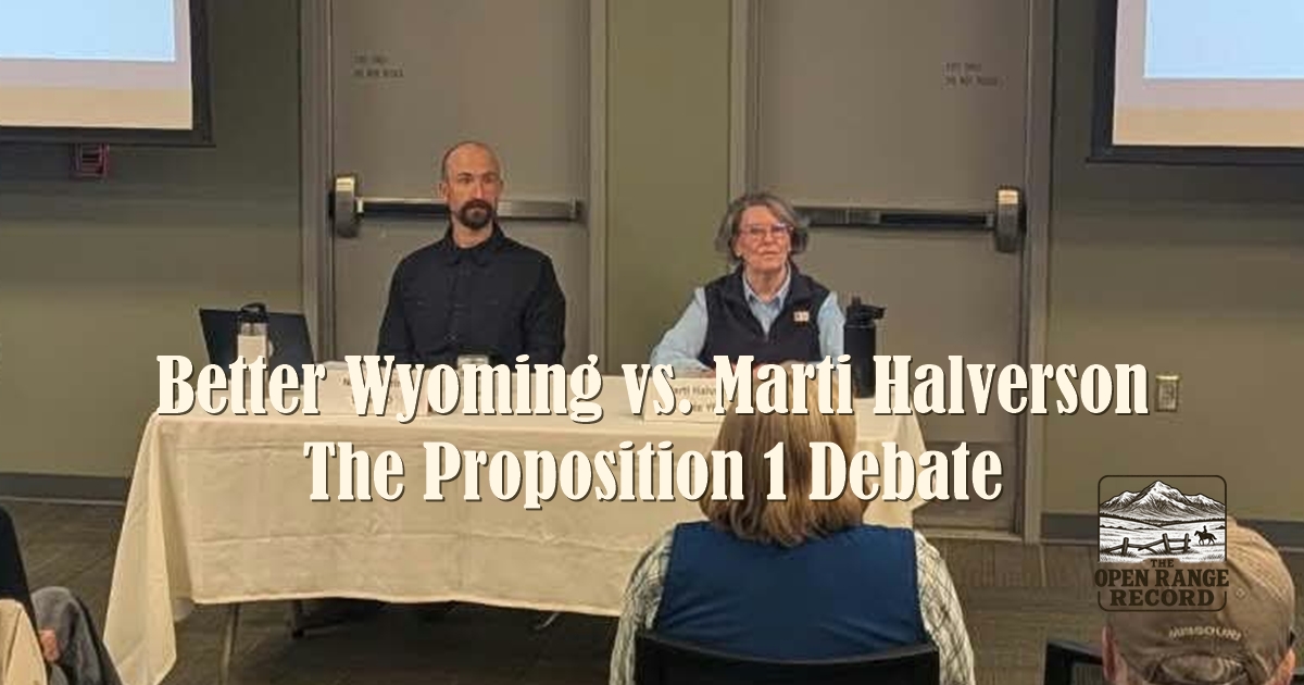 Nate Martin of Better Wyoming and Fmr Representative Marti Halverson